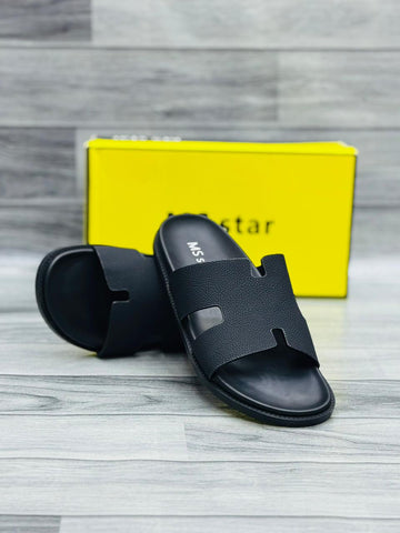 Hermes Imported Slides - All Black