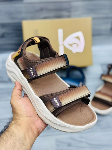 Noka Imported Sandals Design 1 - Dark Brown