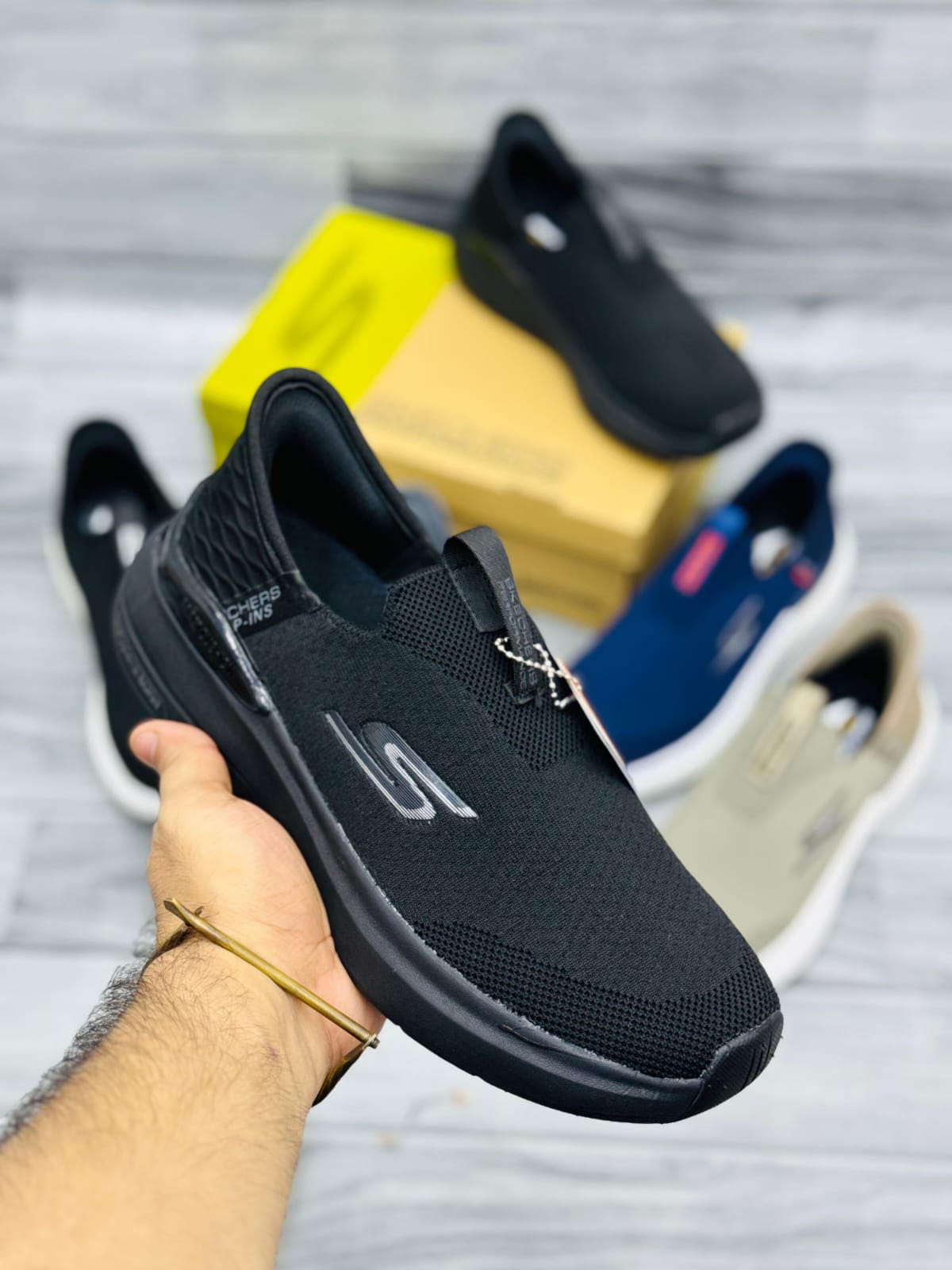 Skechers S Slip Ins - All Black