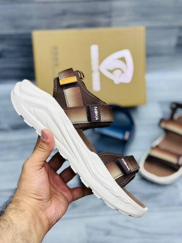 Noka Imported Sandals Design 1 - Dark Brown