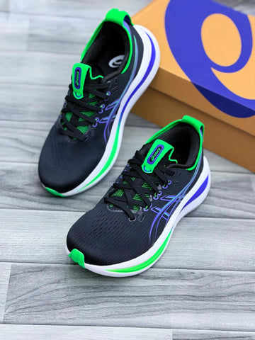 ASICS GEL-NIMBUS 28 (BLACK/GREEN)
