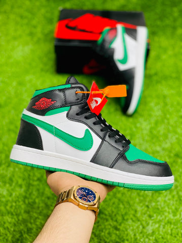 Nk Air Jordan 1 Green toe highs