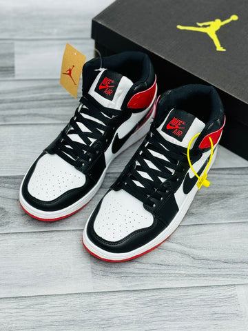 Nk Air Jordan Mid - Red Black