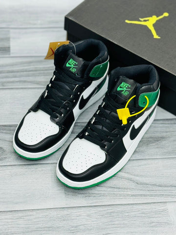 Nk Air Jordan Mid - Green Black