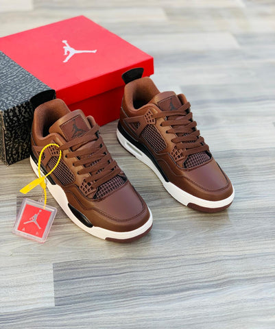 Nk Air Jordan 4 Brown/White