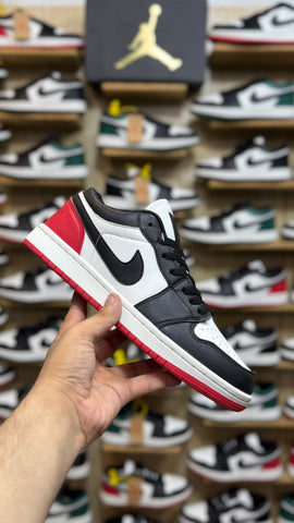 Nk Air Jordan 1 Low Bred Toe