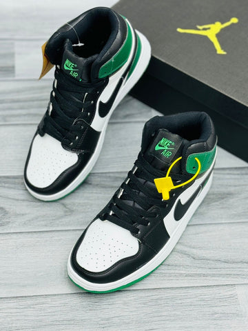 Nk Air Jordan Mid - Green Black