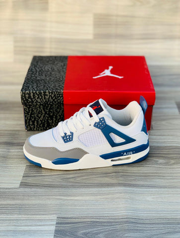 Nk Air Jordan 4 White/Blue