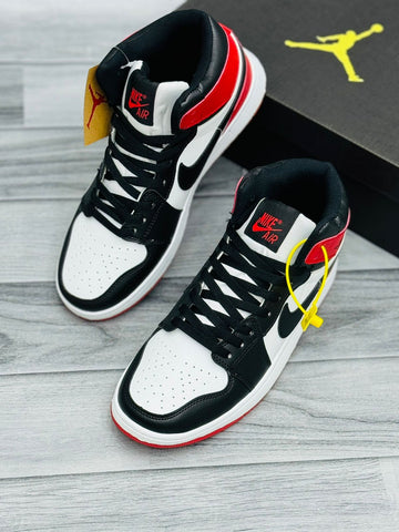 Nk Air Jordan Mid - Red Black