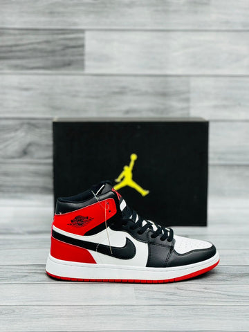 Nk Air Jordan Mid - Red Black