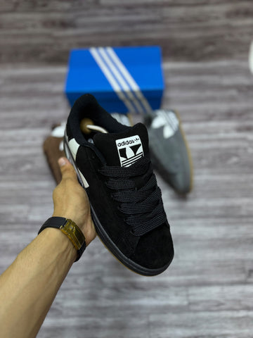 AD Campus 00s Trefoil - Black White Gum