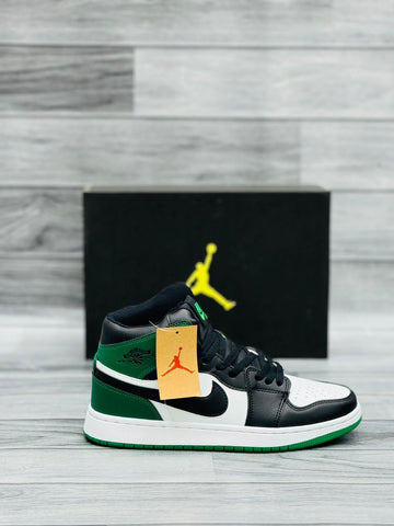 Nk Air Jordan Mid - Green Black