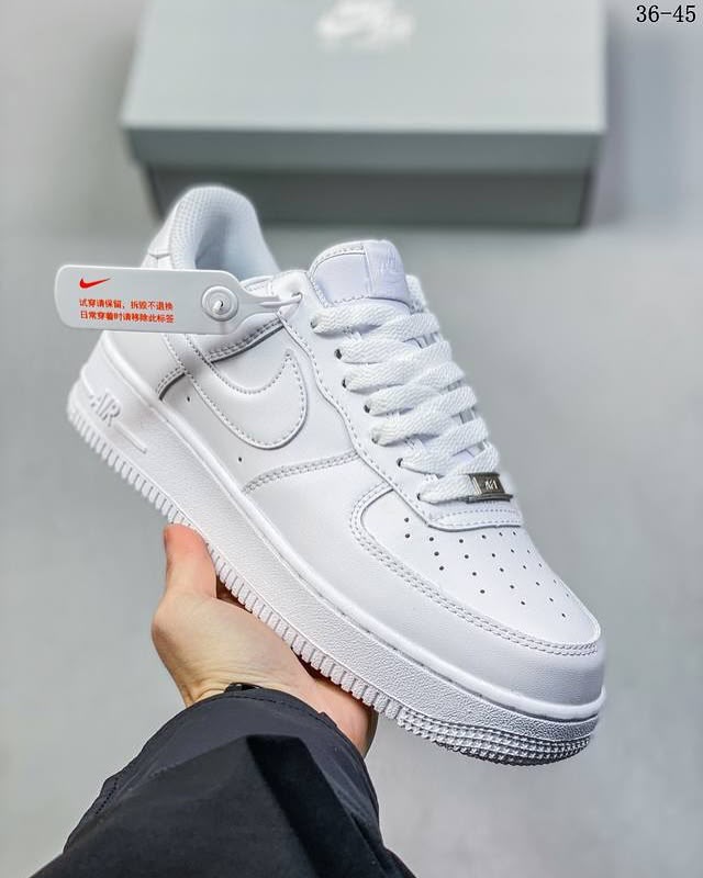 Nk Air Force Triple White Premium Quality (Dot Perfect)