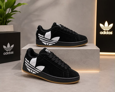 AD Campus 00s Trefoil - Black White Gum