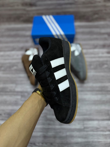 AD Campus 00s Trefoil - Black White Gum