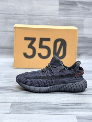 Yeeezy 350 All Black Reflective Premium Batch