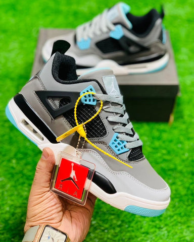 Nk Air Jordan 4 Grey/Blue