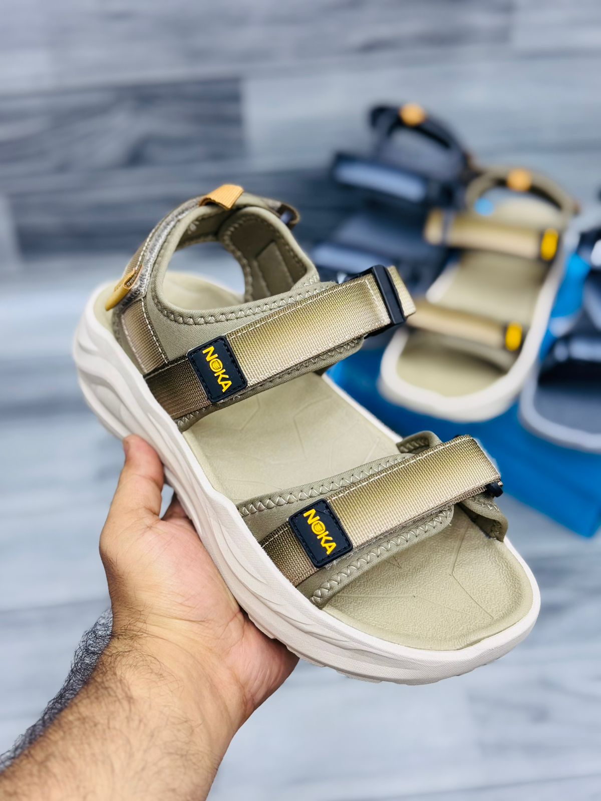 Noka Imported Sandals Design 1 - khaki