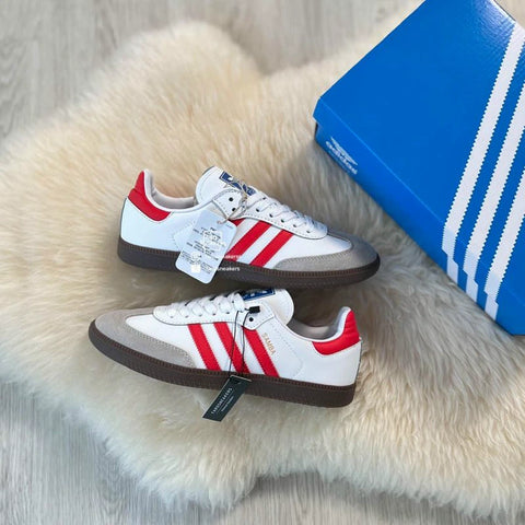 AD Samba Premium Batch - White/Red