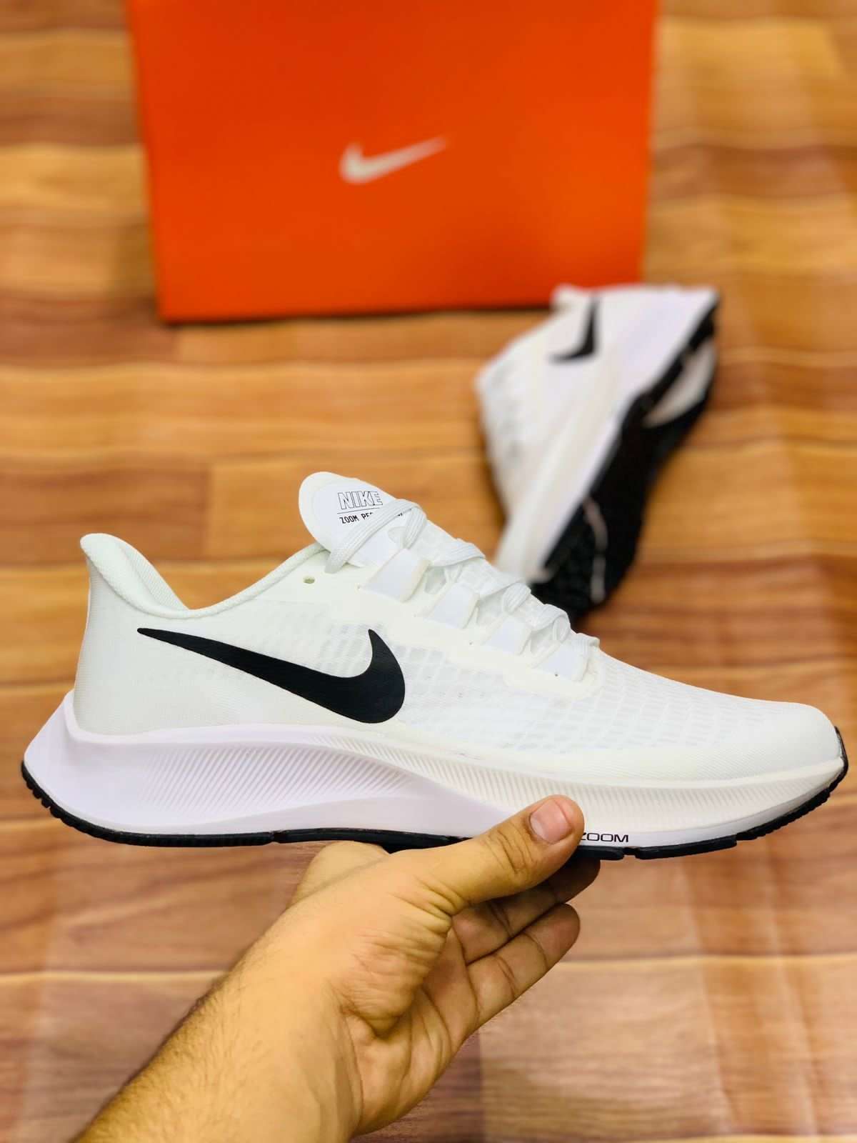 NK Air Zoom Pegasus 37 White Black Pure Platinum