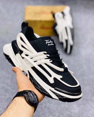 Fashion Sneakers - Balmainn Black/White