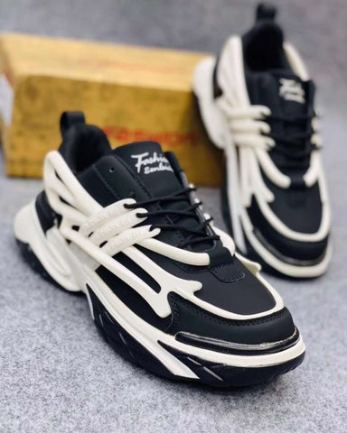 Fashion Sneakers - Balmainn Black/White