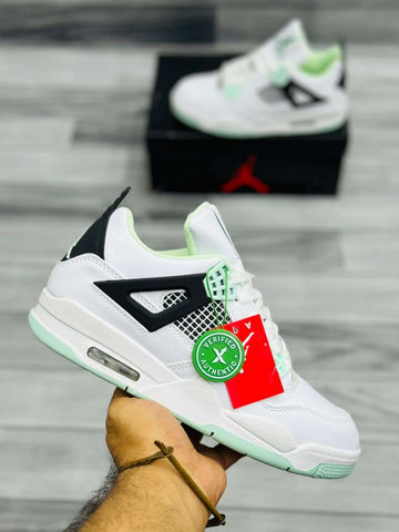 Nk Air Jordan 4 White/Sea Green