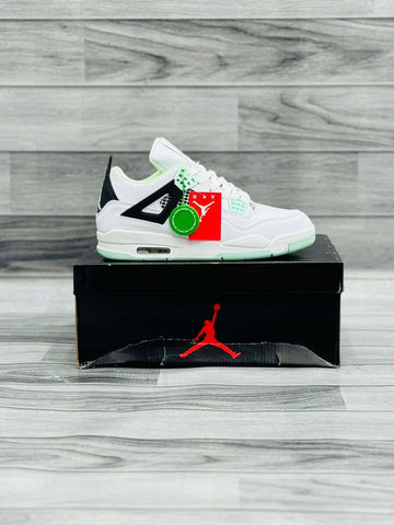 Nk Air Jordan 4 White/Sea Green