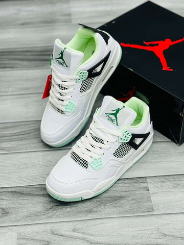 Nk Air Jordan 4 White/Sea Green