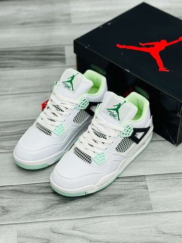 Nk Air Jordan 4 White/Sea Green