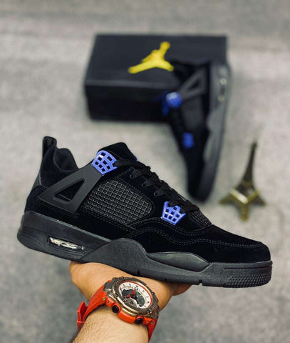 Nk Air Jordan 4 Black/Blue