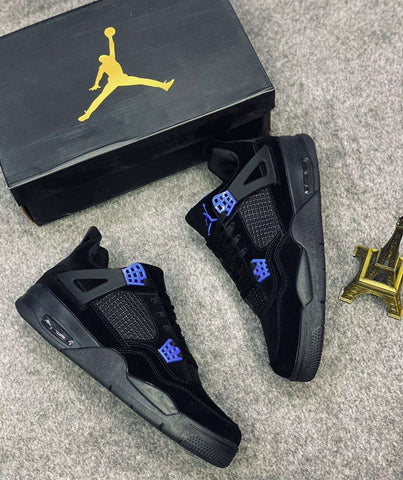 Nk Air Jordan 4 Black/Blue